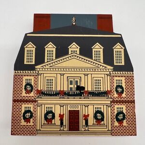 Vintage Cat's Meow Shirley Plantation 1990 Colonial Virginia Christmas House‎